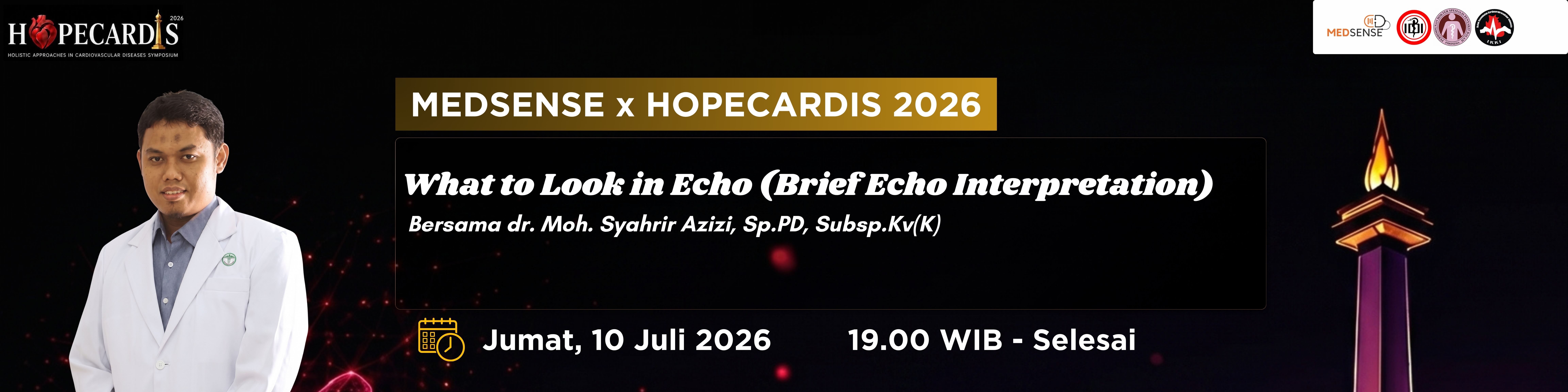 MEDSENSE x HOPECARDIS 2026 ''What to Look in Echo (Brief Echo Interpretation)''