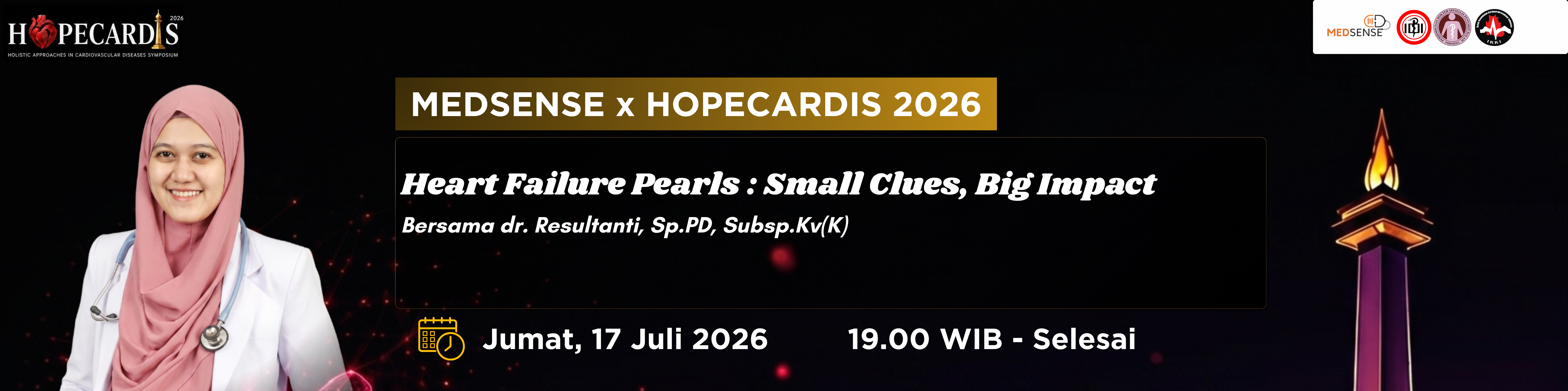 MEDSENSE x HOPECARDIS 2026 ''Heart Failure Pearls : Small Clues, Big Impact''