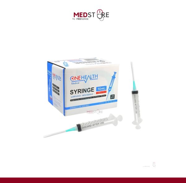 OneHealth Spuit Jarum Syringe 10 cc / Alat Injeksi Suntik Disposable