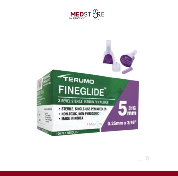 Jarum Insulin Terumo Fine Glide 31G (5mm) warna UNGU Ecer (per pcs)