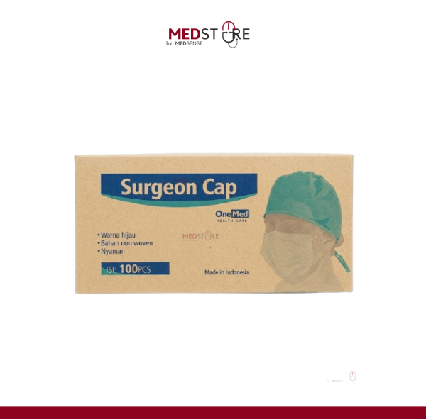 ONEMED Surgeon Cap Topi Dokter Penutup Kepala Non Woven Ecer