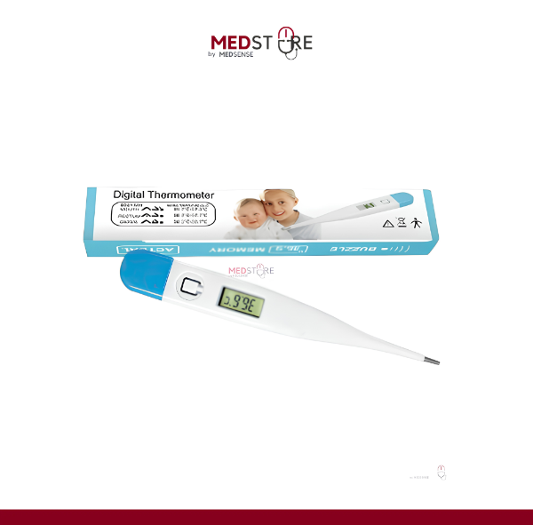 Buzzle Thermometer Digital | Alat Pengukur Suhu Tubuh Bayi Anak | Termometer Mulut dan Ketiak
